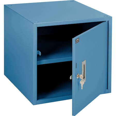 Global Industrial Storage Cabinet, 16 in H, 17-1/4 in W, Blue 273116BL